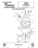 TUB AND BASKET Diagram and Parts List for LA9800XKW1  Whirlpool Washer