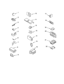 Wiring Harness Diagram and Parts List for LSQ9560PW2  Whirlpool Washer