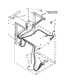 Dryer Support And Washer Parts Diagram and Parts List for 11026182029A  Kenmore Washer Dryer Combo