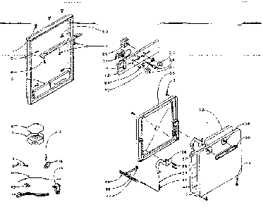 Control Panel And Door Diagram and Parts List for 15441080  Kenmore Wall Oven