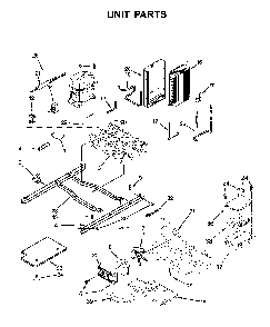 Unit parts Diagram and Parts List for 10651113710  Kenmore Refrigerator