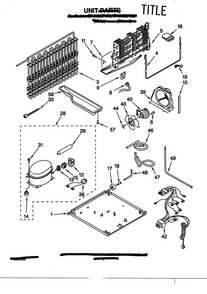 Unit Diagram and Parts List for ET18NMFW03  Whirlpool Refrigerator