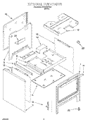 EXTERNAL OVEN Diagram and Parts List for SF370PEWW5  Whirlpool Range