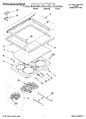 COOKTOP Diagram and Parts List for KESC300BBL8  KitchenAid Range