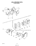 AIR & CONTROL Diagram and Parts List for GSIW36WH1  Roper Refrigerator