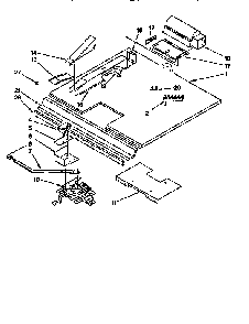 Latch And Vent Diagram and Parts List for KEBI271BWH3  KitchenAid Wall Oven