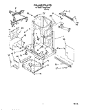 FRAME Diagram and Parts List for TU800SPJB0  Whirlpool Trash Compactor