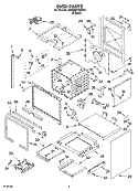 OVEN PARTS Diagram and Parts List for KDRS807SSS00  KitchenAid Range