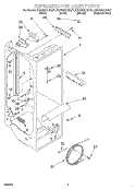 SECTION Diagram and Parts List for KSRS25CHWH01  KitchenAid Refrigerator