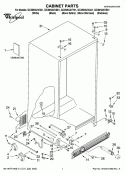 CABINET PARTS Diagram and Parts List for GC3NHAXVA01  Whirlpool Refrigerator