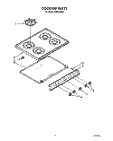 COOKTOP Diagram and Parts List for FGP355VW1  Roper Range
