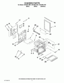 CHASSIS PARTS Diagram and Parts List for GGG388LXQ01  Whirlpool Range