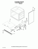 CHASSIS PARTS Diagram and Parts List for KDRS407VSS00  KitchenAid Range