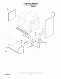 CHASSIS PARTS Diagram and Parts List for KDRS463VSS00  KitchenAid Range