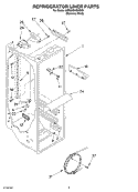REFRIGERATOR LINER PARTS Diagram and Parts List for 3XED5SHGKS02  Whirlpool Refrigerator