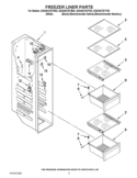 FREEZER LINER PARTS Diagram and Parts List for GSS30C7EYF02  Whirlpool Refrigerator