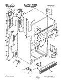 CABINET Diagram and Parts List for RT18RKXYW00  Whirlpool Refrigerator