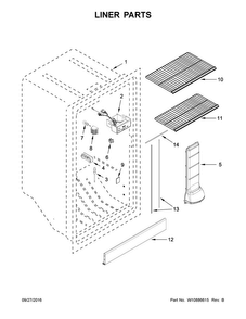 Part Location Diagram of W11382528 Whirlpool Electric Control Board