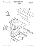 COOKTOP PARTS Diagram and Parts List for KERS807SSS05  KitchenAid Range