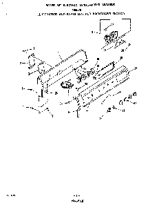 Backguard Diagram and Parts List for F5558*0  Roper Range