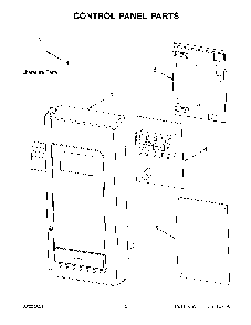 02 - Control Panel Parts Diagram and Parts List for WML35011KW01  Whirlpool Microwave