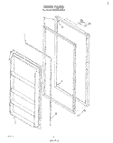 DOOR , LIT/OPTIONAL Diagram and Parts List for EV150LXKW2  Whirlpool Freezer