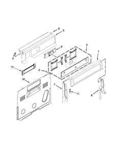 Control Panel Parts Diagram and Parts List for KIRS608BSS1  KitchenAid Range