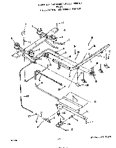 Burner Diagram and Parts List for F4307*0  Roper Range