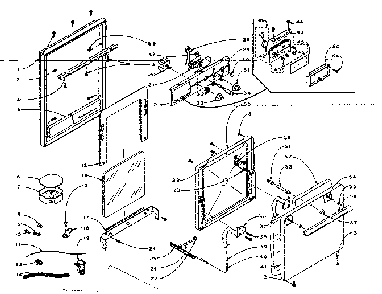 Control Panel And Door Diagram and Parts List for 15441280  Kenmore Wall Oven