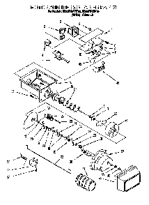 Motor And Ice Container Diagram and Parts List for 824421985  Whirlpool Refrigerator