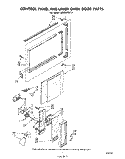 CONTROL PANEL AND UPPER OVEN DOOR Diagram and Parts List for SE953PEKT1  Whirlpool Range