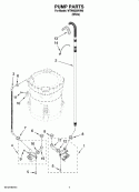 PUMP PARTS, OPTIONAL PARTS (NOT INCLUDED) Diagram and Parts List for WTW6200VW0  Whirlpool Washer