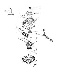 Part Location Diagram of W10646525 Whirlpool HOUSING