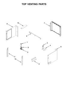Top Venting Parts Diagram and Parts List for WOC75EC7HV00  Whirlpool Microwave Oven Combo