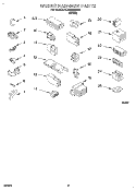 WIRING HARNESS Diagram and Parts List for 3LSP8255BW0  Whirlpool Washer