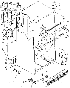 Cabinet Diagram and Parts List for ET20AKXSF07  Whirlpool Refrigerator