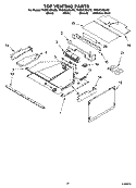 TOP VENTING PARTS Diagram and Parts List for YKEHC309JB2  KitchenAid Microwave Oven Combo