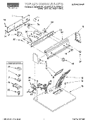 SECTION Diagram and Parts List for REX6646AQ3  Roper Dryer