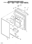 REFRIGERATOR DOOR PARTS Diagram and Parts List for GR2SHWXPT00  Whirlpool Refrigerator