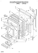 REFRIGERATOR DOOR Diagram and Parts List for KTRI18KAWH00  Whirlpool Refrigerator