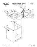 TOP AND CABINET, LIT/OPTIONAL Diagram and Parts List for LSR9355DZ0  Whirlpool Washer
