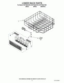 LOWER RACK PARTS Diagram and Parts List for WDT790SAYB0  Whirlpool Dishwasher