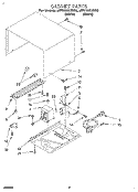 CABINET Diagram and Parts List for MT6120XBB0  Whirlpool Microwave