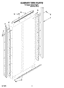 CABINET TRIM PARTS Diagram and Parts List for KSSC42FMS02  KitchenAid Refrigerator