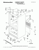 CABINET PARTS Diagram and Parts List for KBFS25EVMS3  KitchenAid Refrigerator