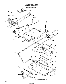 Burner Diagram and Parts List for D6757*1  Roper Range