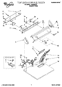 SECTION Diagram and Parts List for LER4634BQ0  Whirlpool Dryer