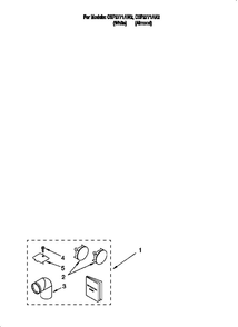 Diagram 1 Diagram and Parts List for CSP2771AW2  Whirlpool Dryer