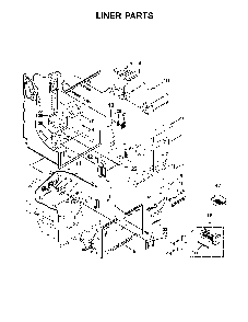 Liner parts Diagram and Parts List for 10679472411  Kenmore Refrigerator