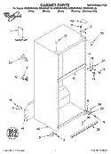 CABINET PARTS Diagram and Parts List for GR9SHKXKT03  Whirlpool Refrigerator